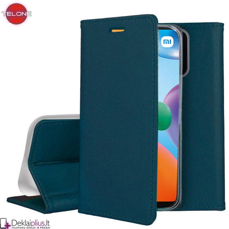 Telone dirbtinos odos dėklas - žalias (Xiaomi Redmi 10C) Telone dirbtinos odos dėklas - žalias (Xiaomi Redmi 10C)